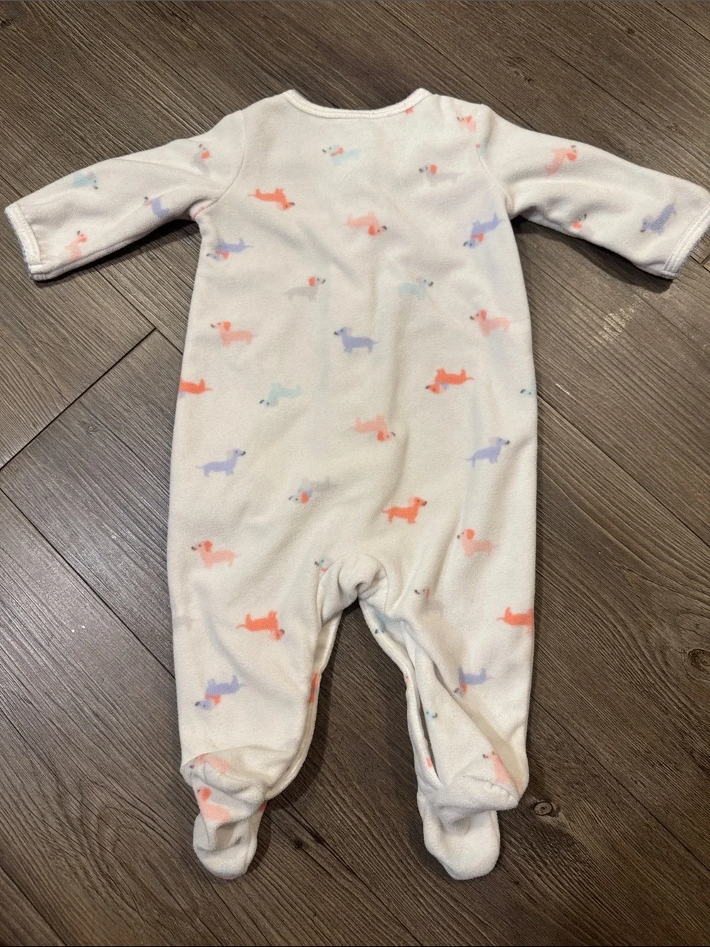 Bundle of 2 Carter's Fleece One-Pieces. 3 months. GUC!💕